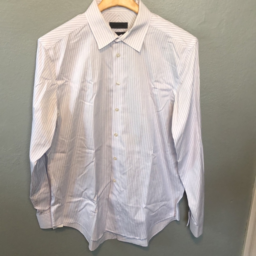Calvin Klein Men’s Slim Fit Button Down Long Sleeve Collared Shirt 34/35 EUC